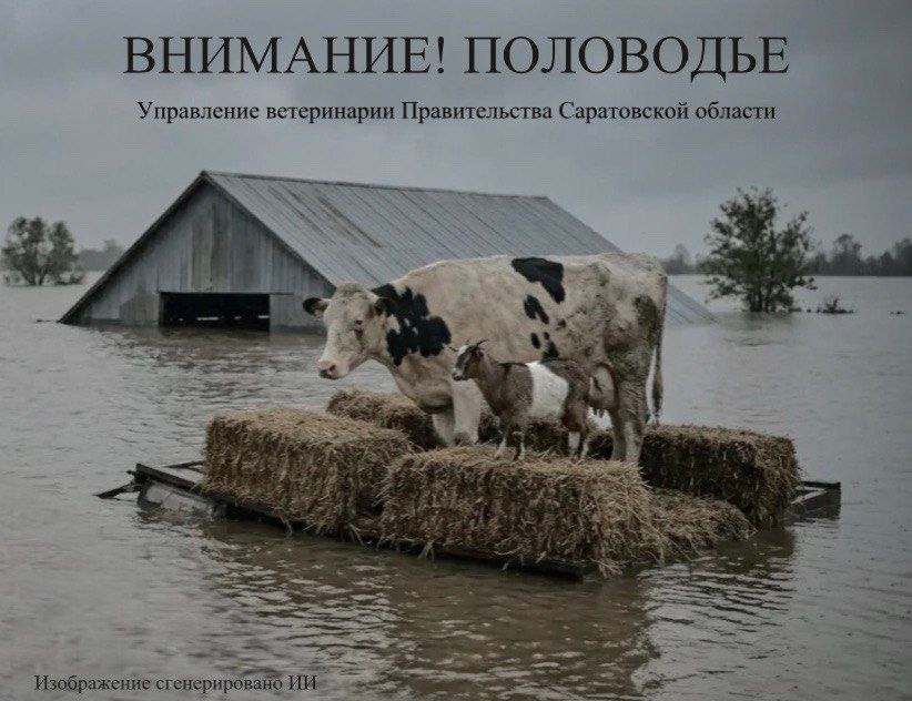 Саратовских владельцев домашней скотины призывают готовиться к паводку Саратовских владельцев домашней скотины призывают готовиться к паводку